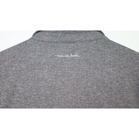 TravisMathew Grey Golf Polo Shirt M Pebble Beach Logo Short Sleeve - Picture 9 of 10